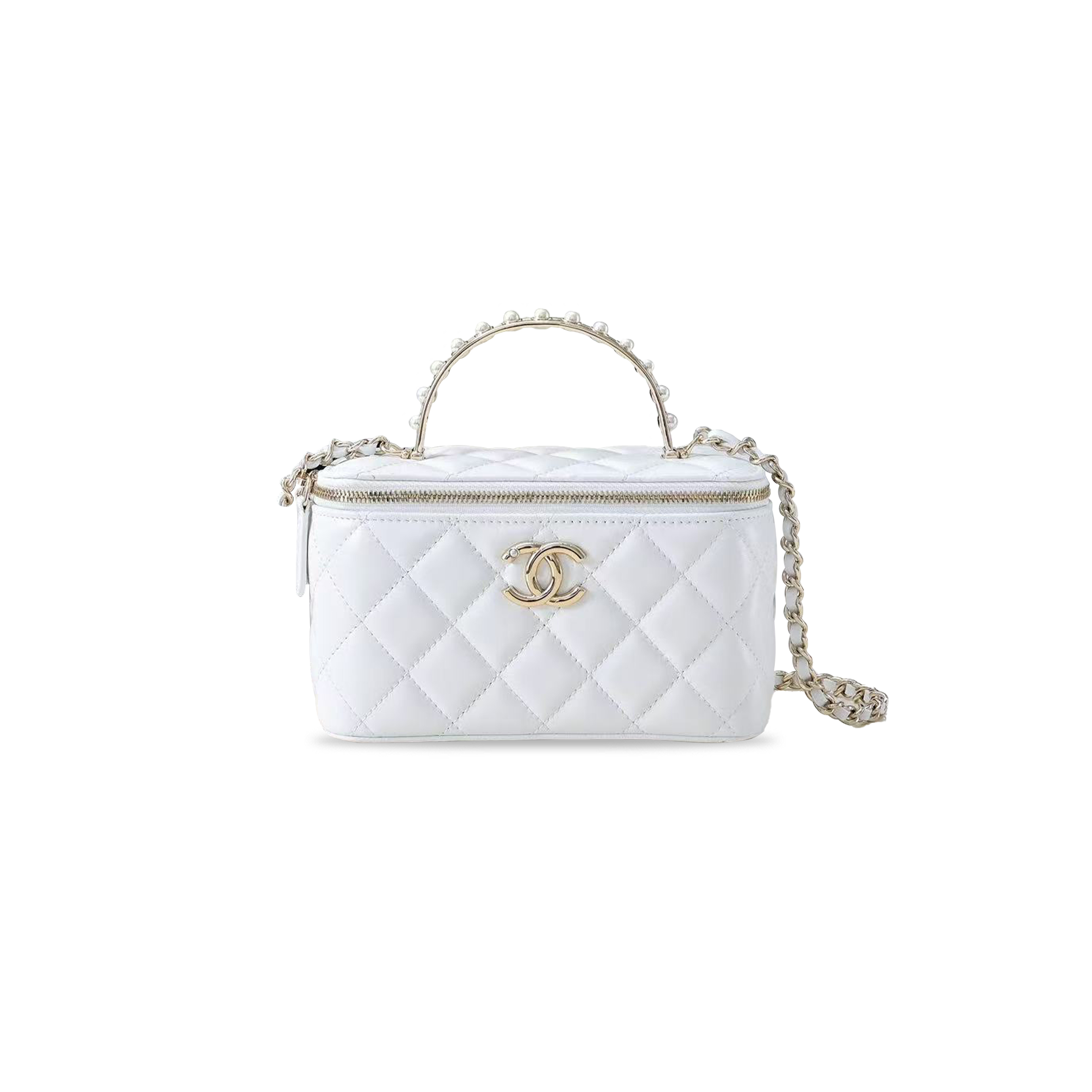 CHANEL MASTER CHAIN 24S WHITE CLUTCH BAG AP3956 (17*9.5*7.8cm)
